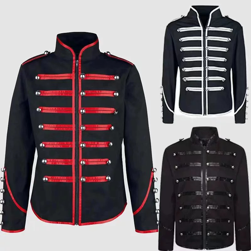 Men's Steampunk Rockstar Jacke - Vintage Fashion Dresses 评论和价格