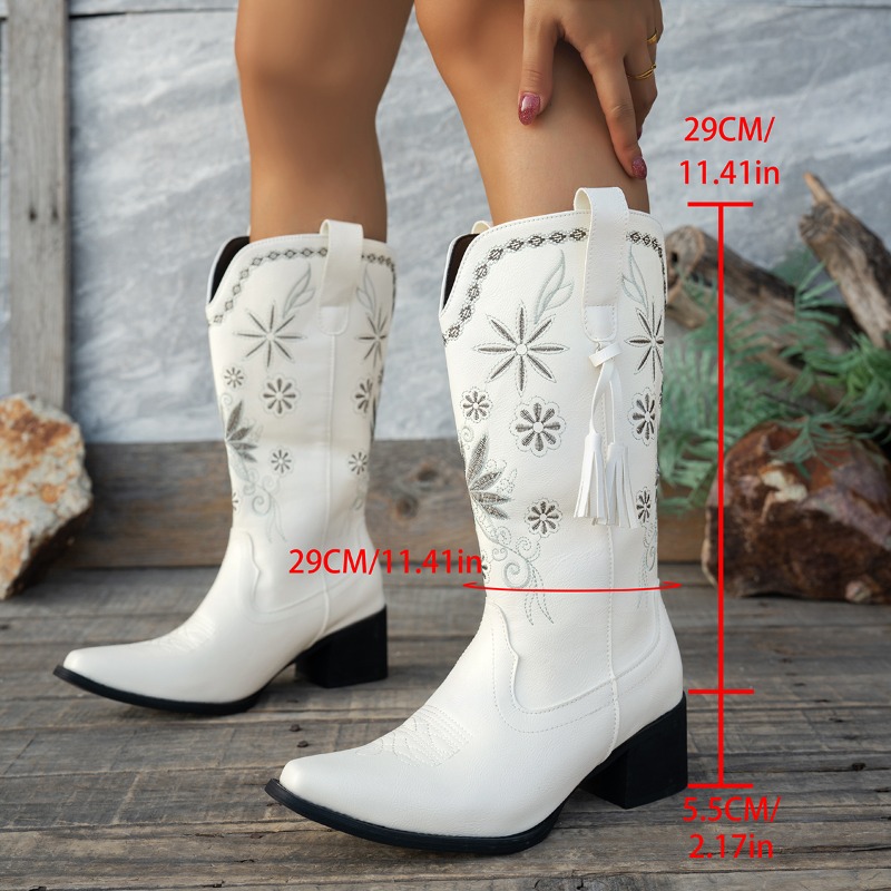 Vintage Pointed Toe Embroidere - Vintage Outdoor Fashion 评论和价格