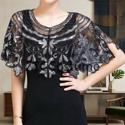 Vintage 1920s Flapper Dress wi - Vintage Fashion Dresses 评论和价格