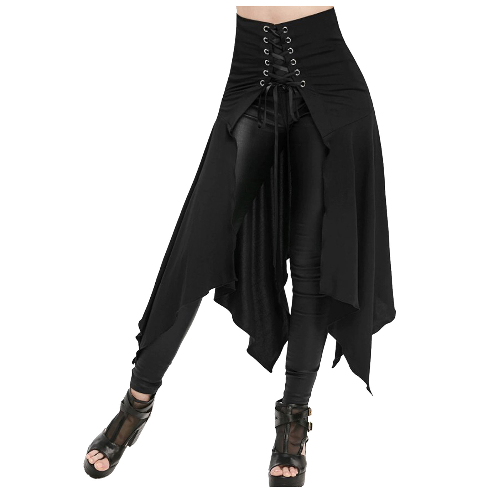 Gothic Skirt Black Medieval Vi - Vintage Fashion Dresses 评论和价格